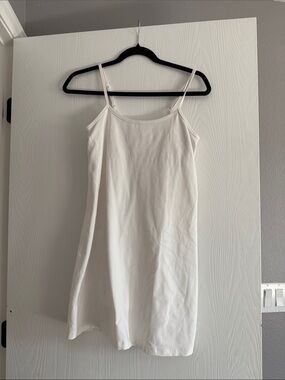 Beyond Yoga White Mini Slip Dress